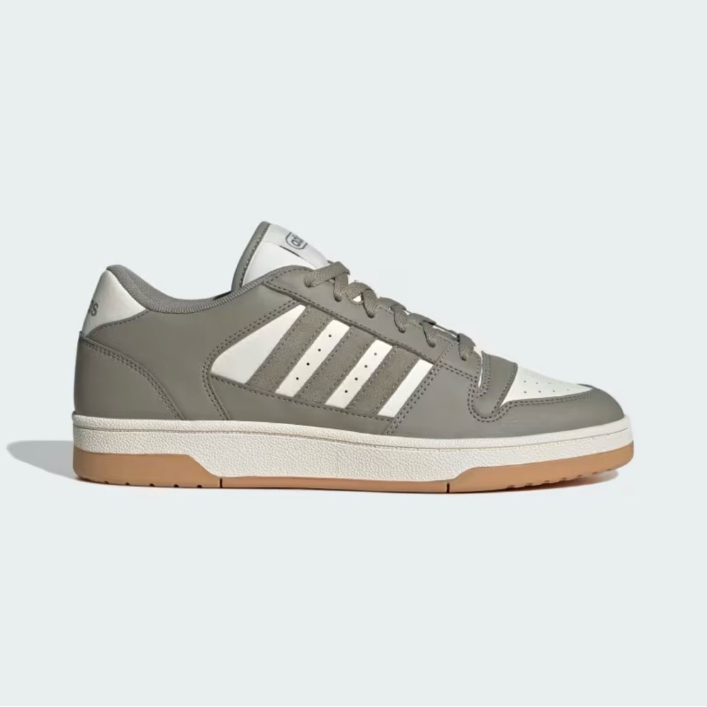 Adidas Gray and Cream Sneakers (Men’s 5, women’s 6.5)